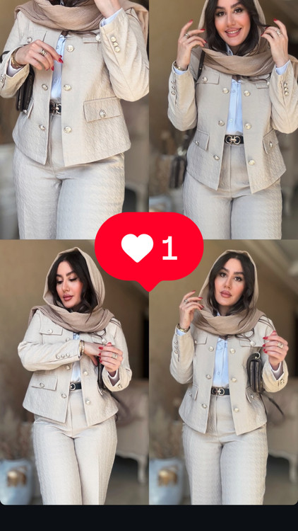 ست کت وشلوار ژاکارد الیکا